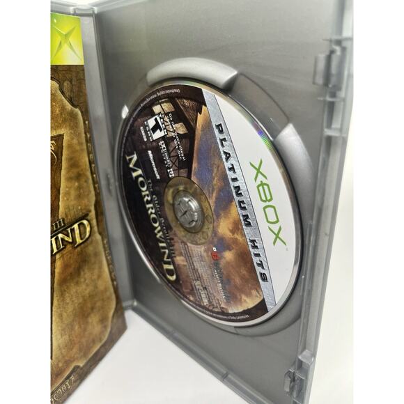 The Elder Scrolls III: Morrowind Platinum Hits Edition(Microsoft Xbox, 2002) CIB - Picture 5 of 10